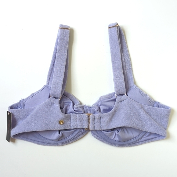 Victoria's Secret Essential Terry Cloth Wicked Bikini Swim Top Lilac Purple 36C - Picture 5 of 13